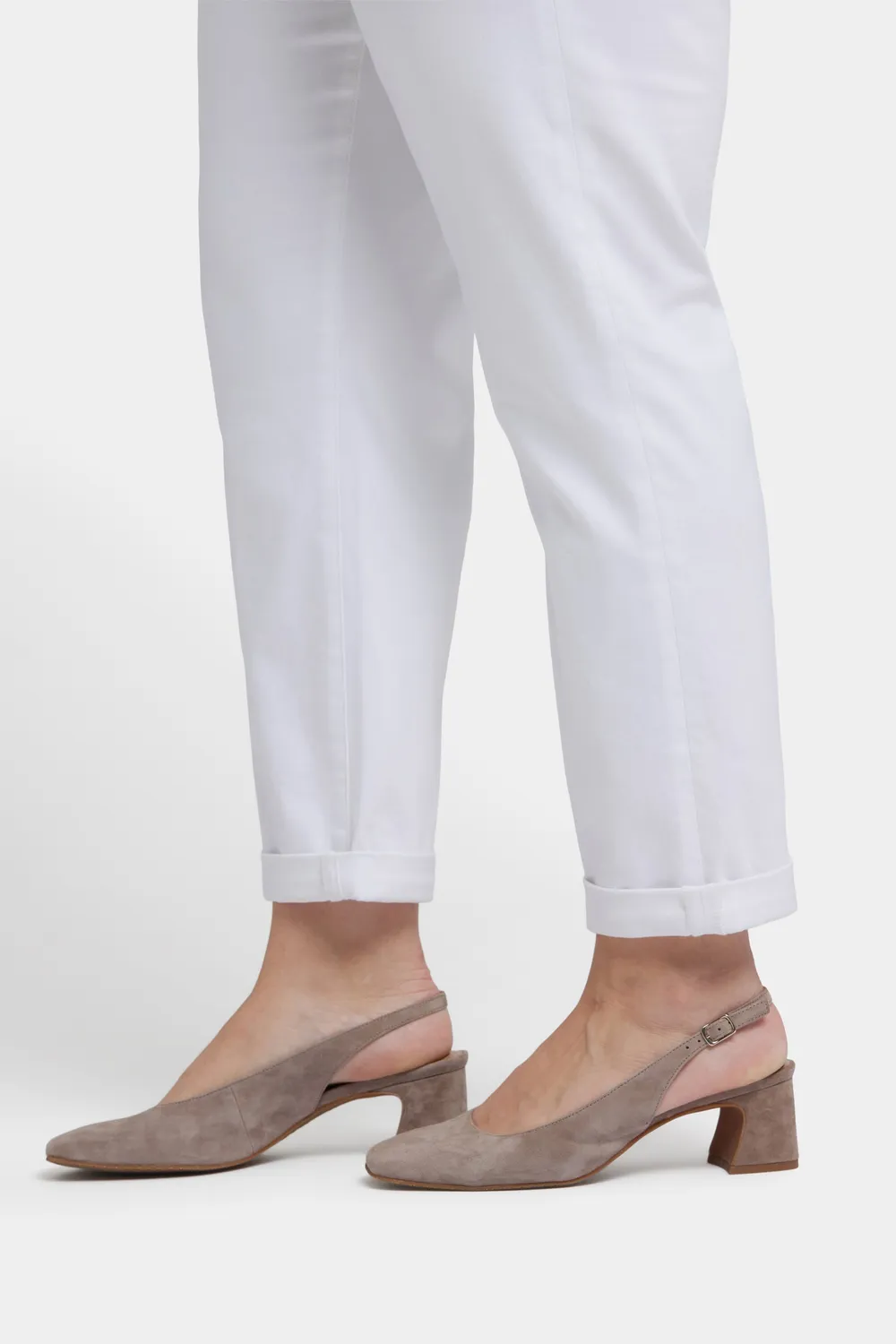 NYDJ Margot Girlfriend Jeans Plus Optic White weiß