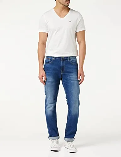 Tommy Jeans Herren Jeans Stretch Wilson Mid Blue Stretch