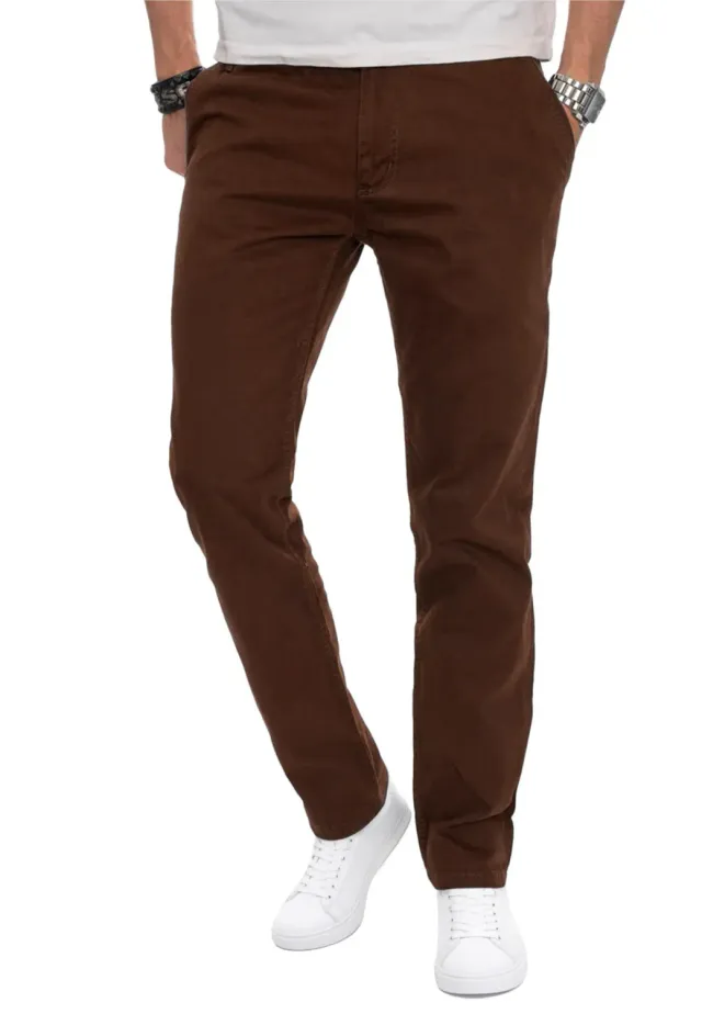 Alessandro Salvarini AS-016 Herren Chino Regular Fit Baumwolle