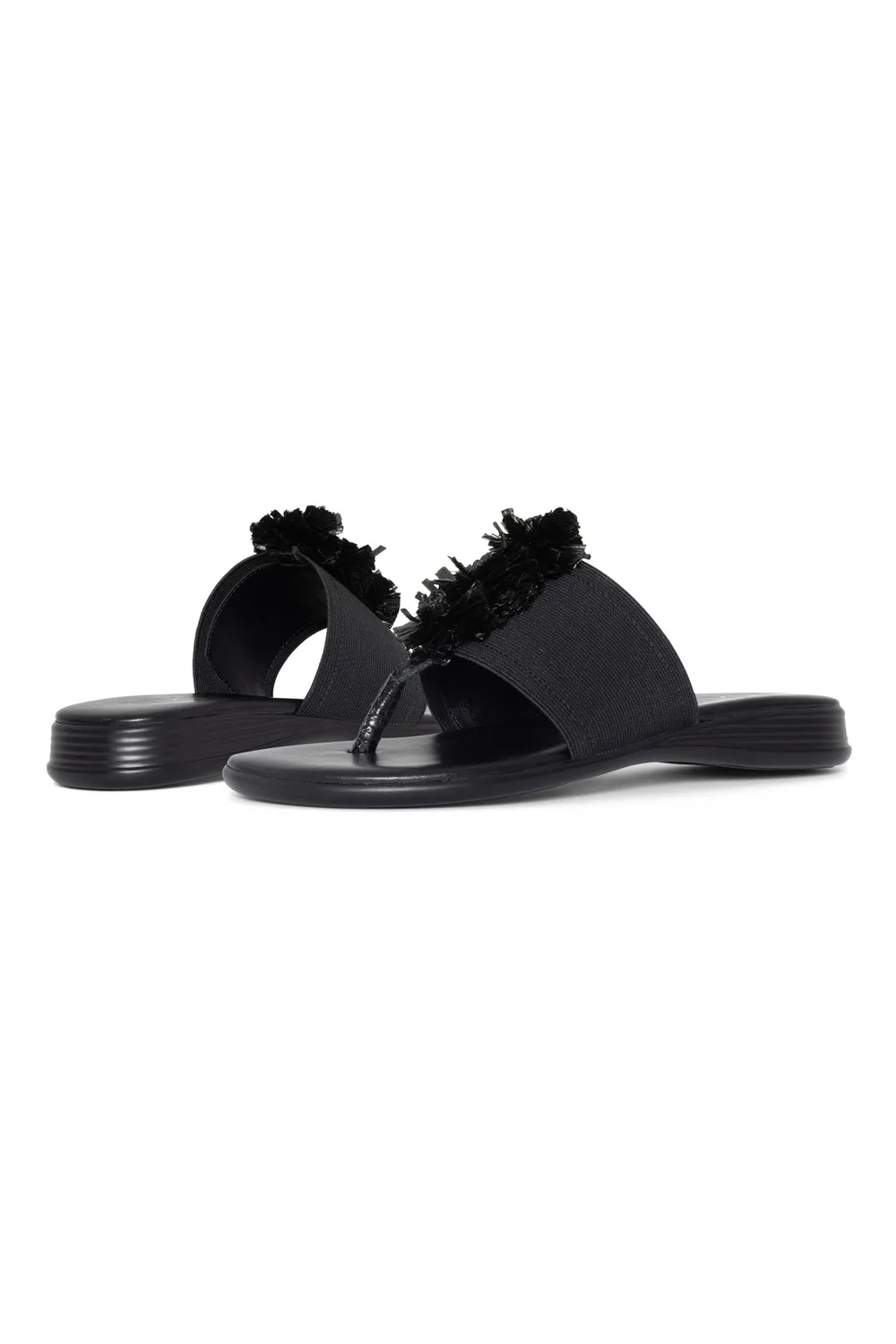 NYDJ Asira Sandalen Schwarz Keilabsatz