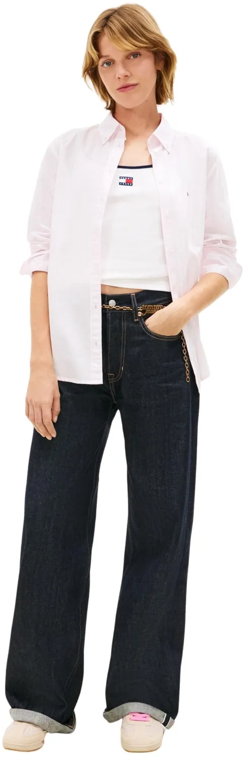 Tommy Jeans Langarmshirt Damen L/S Shirt Gestreift