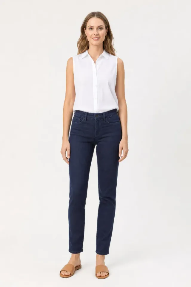 NYDJ Sheri Slim Jeans Rinse Slim Fit dunkelblau