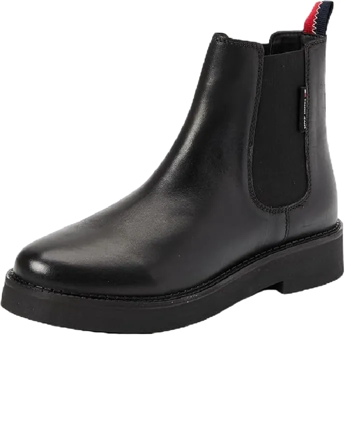 Tommy Jeans Chelsea Boot Damen Leder Flach