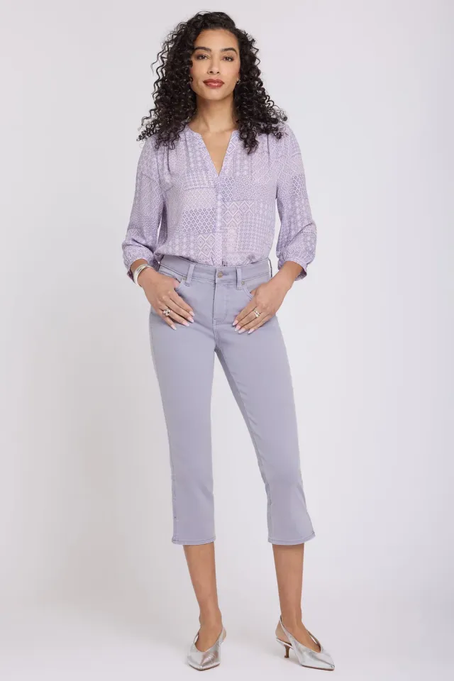 NYDJ Chloe Capri Jeans Vintage Lavender Lila