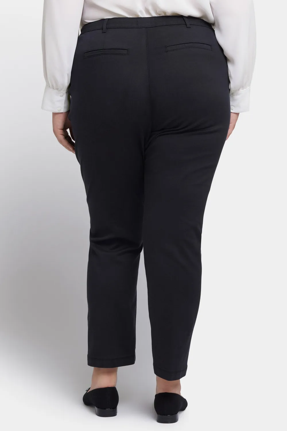 NYDJ Sadie Slim Hose Plus Schwarz Twill