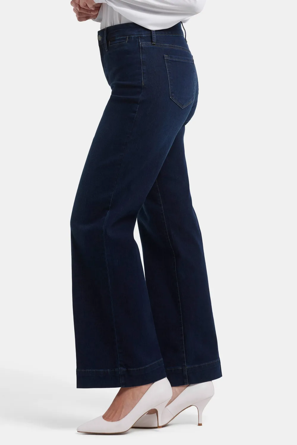 NYDJ Teresa Trouser Jeans Burbank Wash weites Bein