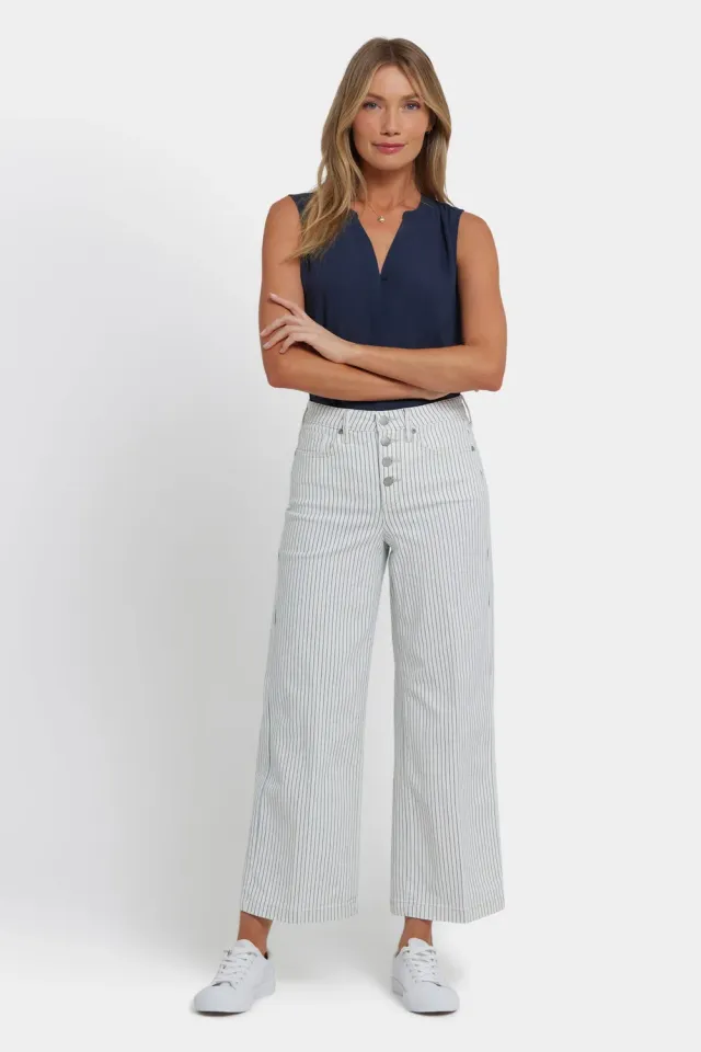NYDJ Teresa Wide Leg Ankle Jeans Palencia Stripe