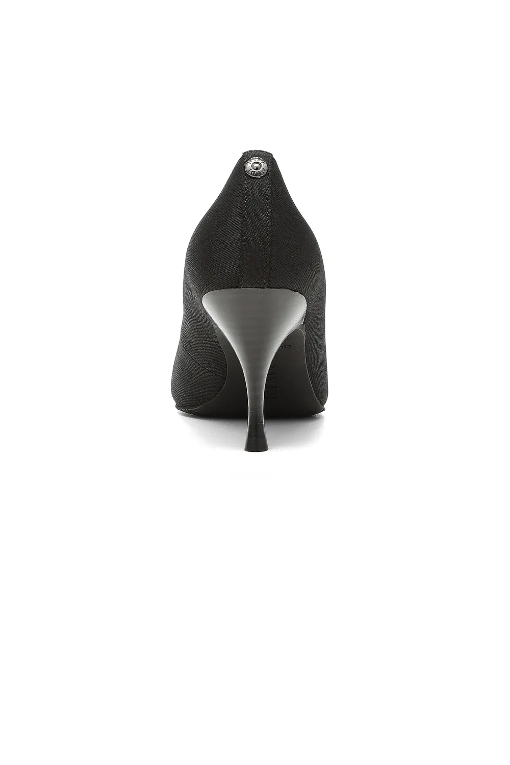 NYDJ Evie Denim Pumps Schwarz mit Blockabsatz