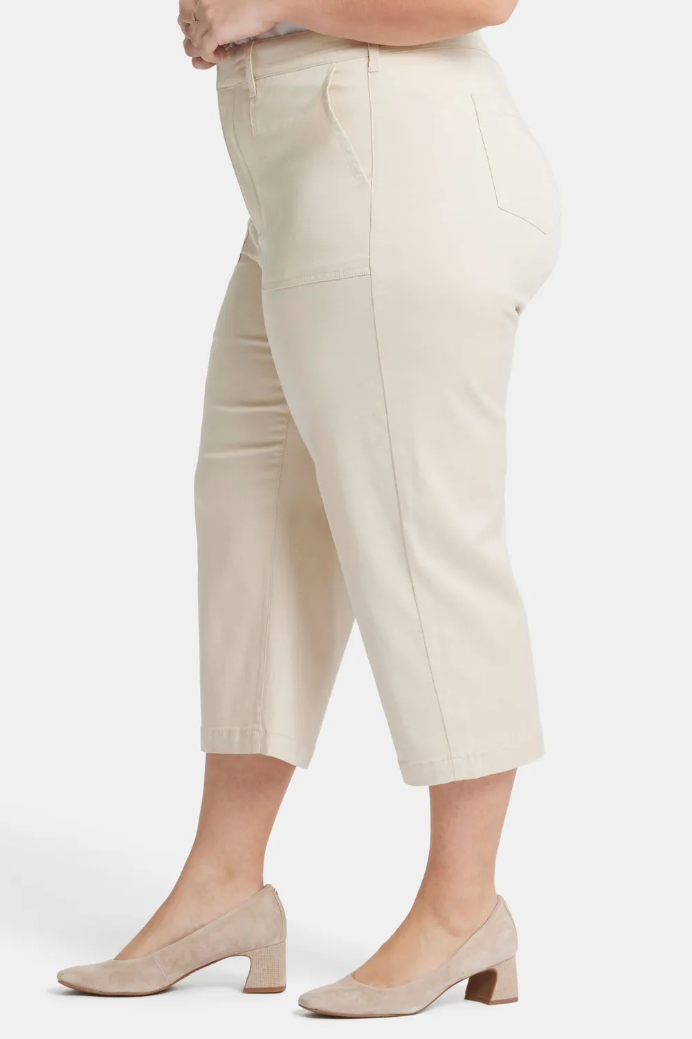 NYDJ Utility Hose White Creek Plus Size weiß