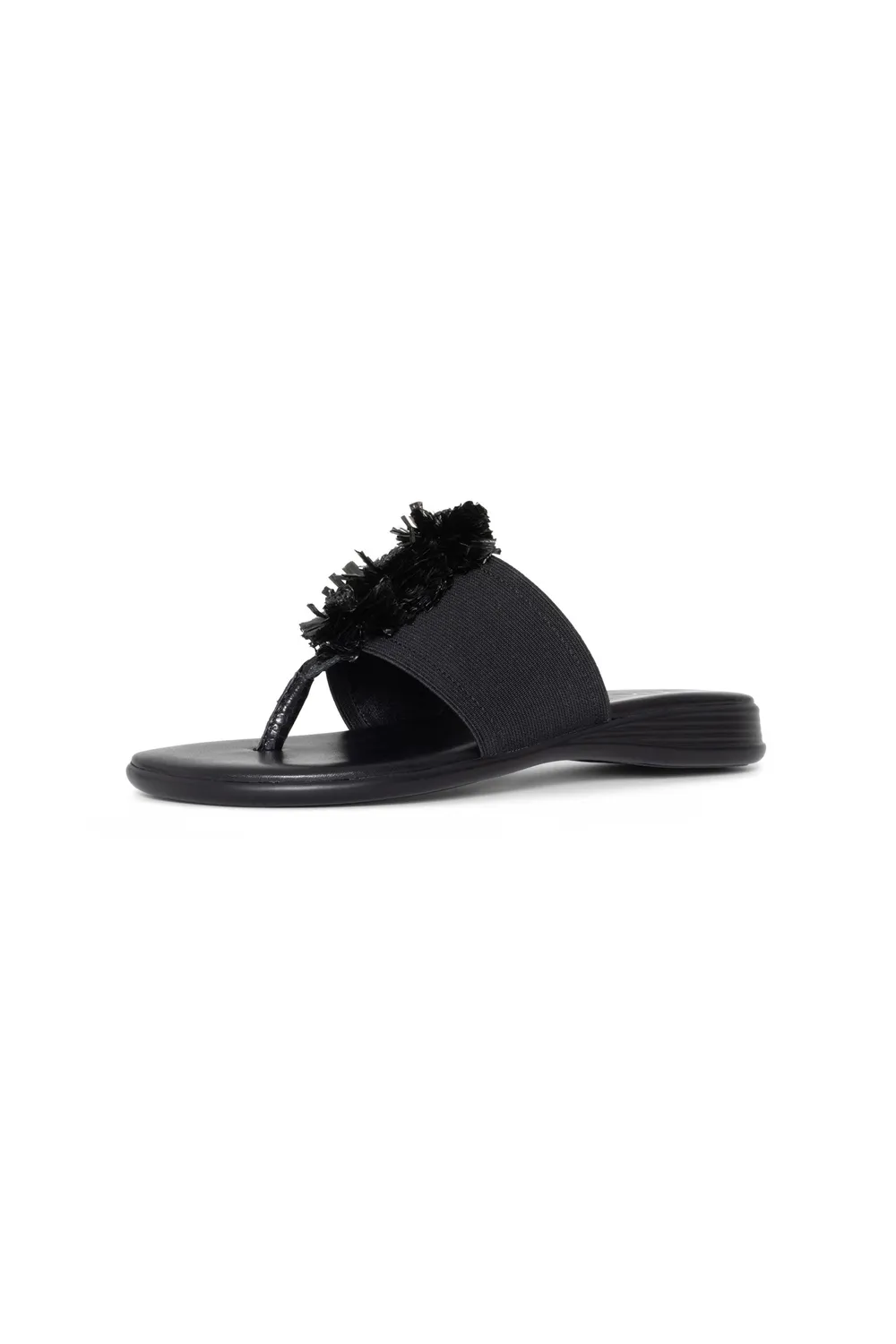 NYDJ Asira Sandalen Schwarz Keilabsatz