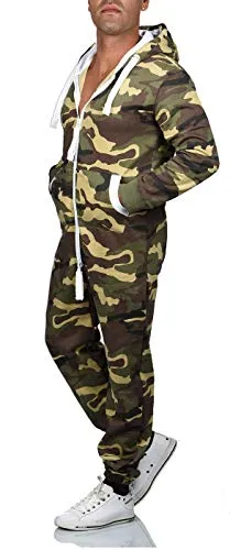 Alessandro Salvarini AS-039 Jumpsuit Overall Trainingsanzug Stretch