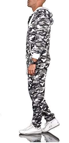 Alessandro Salvarini AS-039 Jumpsuit Trainingsanzug Herren elastisch