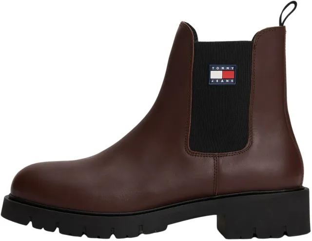 Tommy Jeans Chelsea Leather Boot Stiefel Leder 41 EU