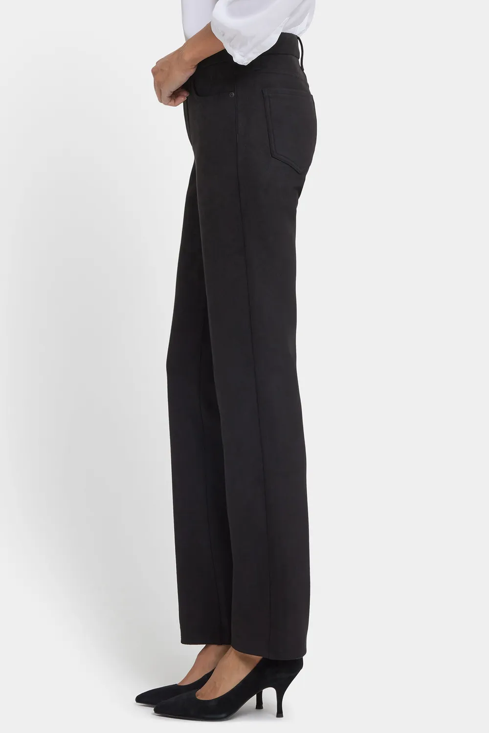 NYDJ Marilyn Straight Hose Schwarz Stretch