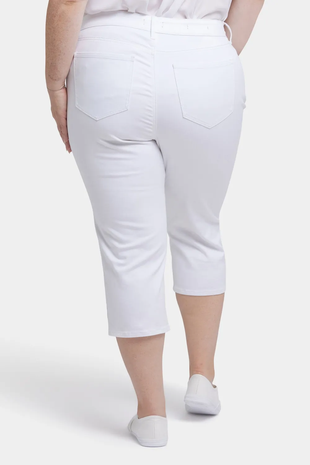 NYDJ Marilyn Straight Crop Jeans Plus Optic White
