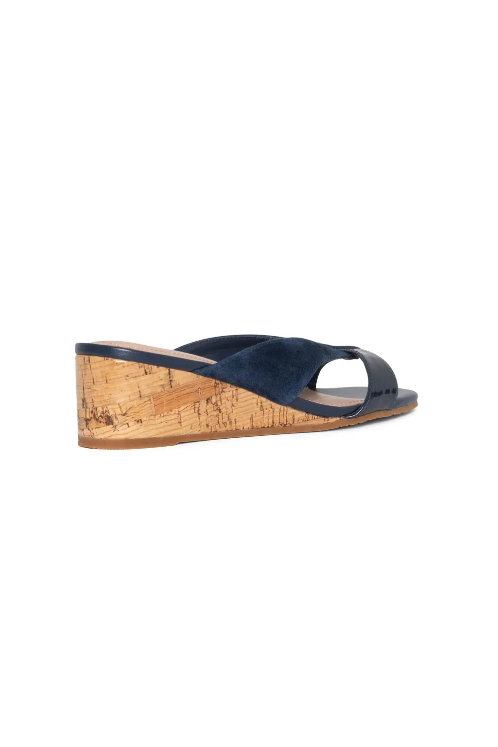 NYDJ Contessa Keilsandalen Navy Gr. 5-11 Absatz