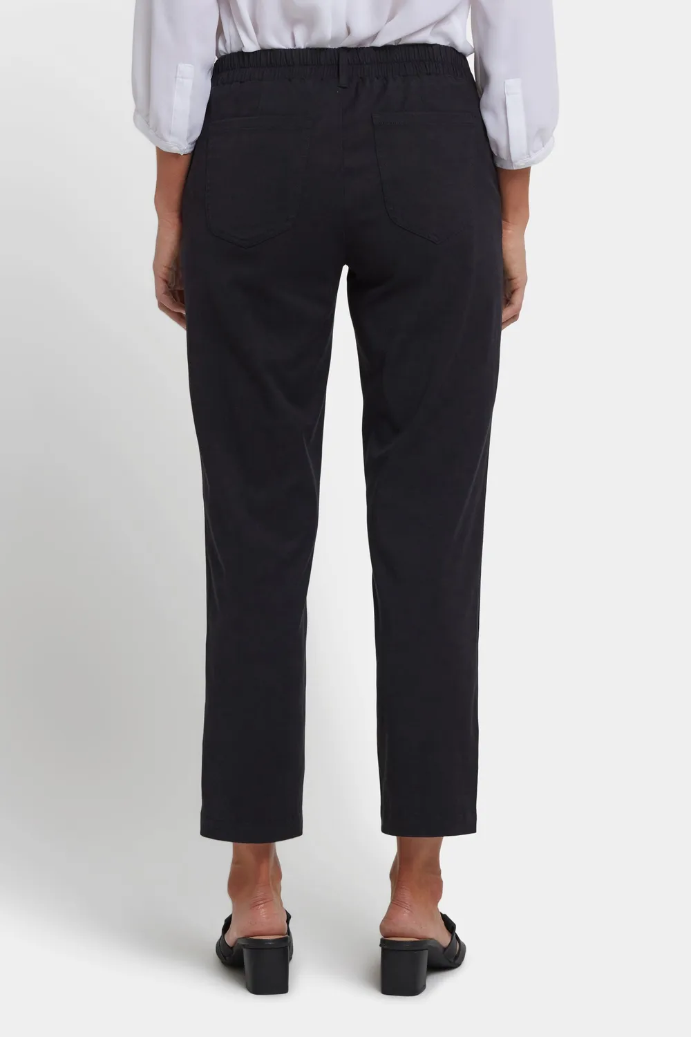NYDJ Easy-Fit Ankle Stoffhose Schwarz Twill