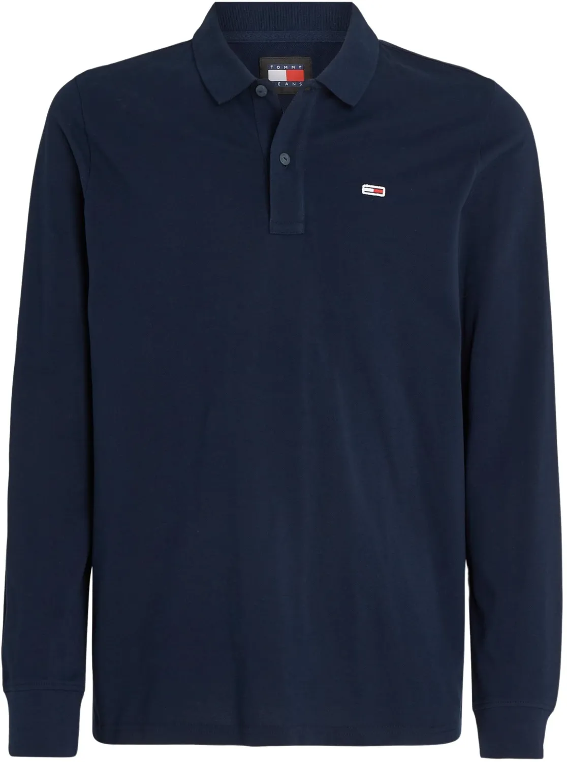 Tommy Jeans Slim Fit Placket Langarm-Poloshirt M