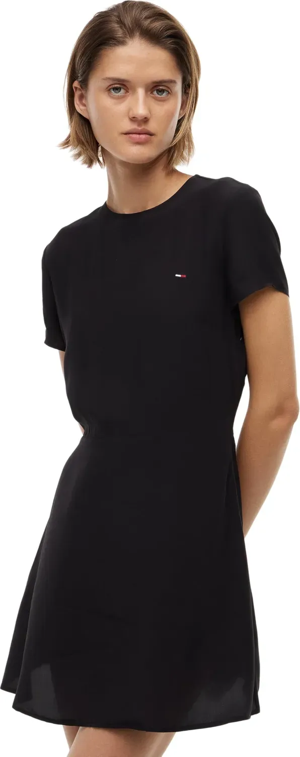 Tommy Jeans F&F Dw0dw21120 Minikleid S Schwarz Kurz