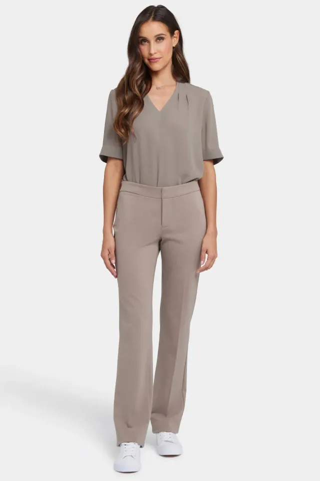 NYDJ Slim Trouser Stoffhose Saddlewood Ponte