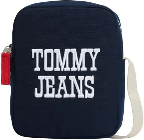Tommy Jeans Bold Varsity Reporter Umhängetasche blau Logo
