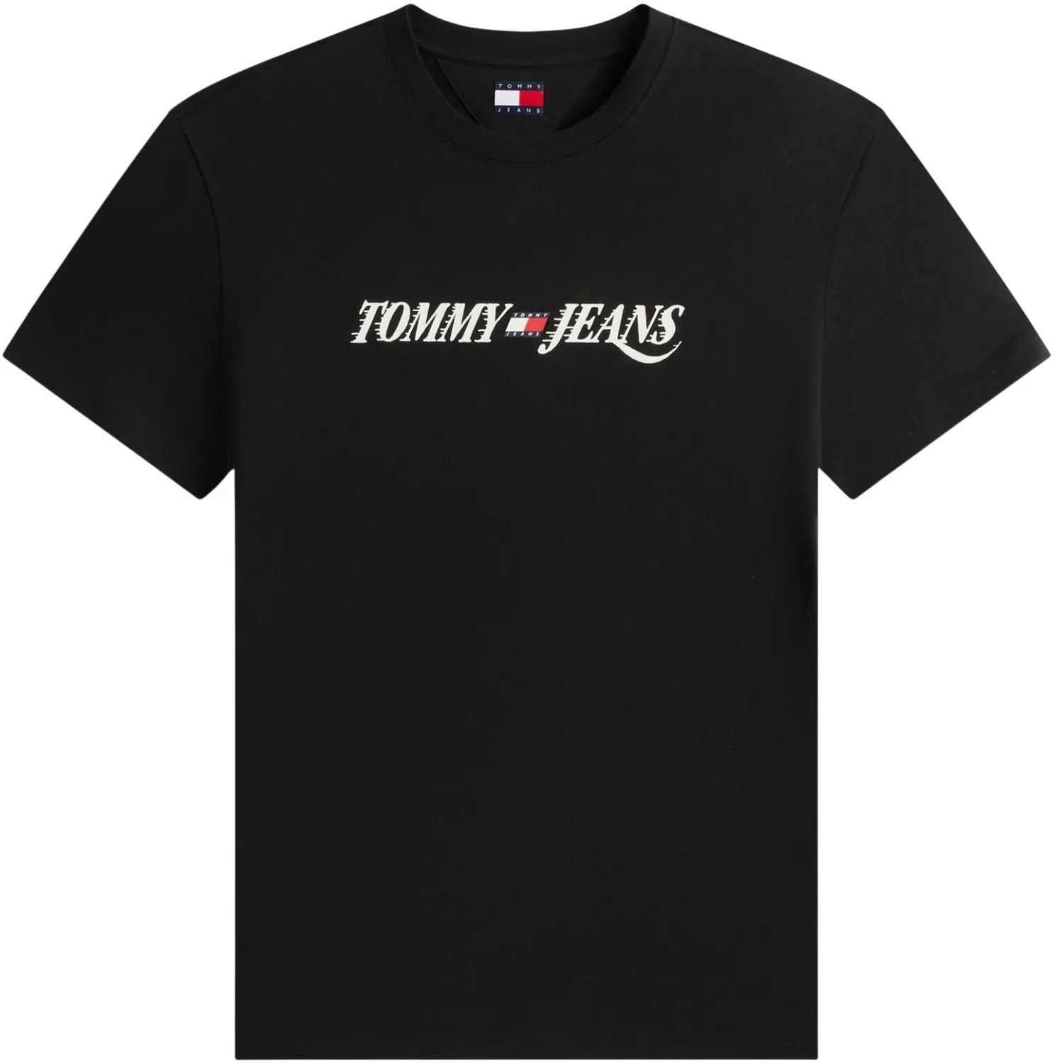 Tommy Jeans TJM Reg Vintage T-Shirt XL Schwarz Baumwolle