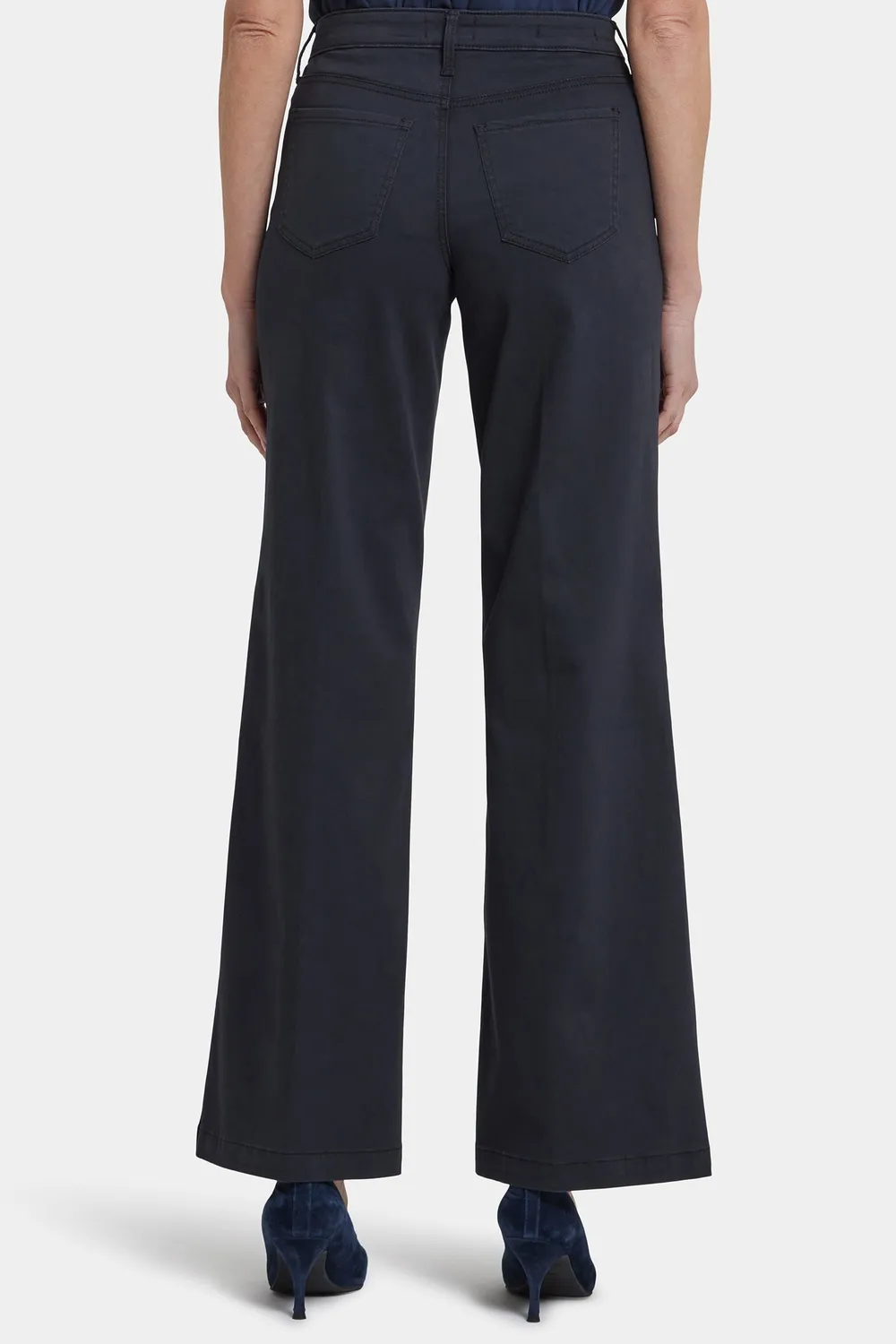 NYDJ Teresa Wide Leg Jeans Washed Black weit