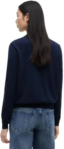 Tommy Jeans Essential Crew Pullover Damen blau 1XL Baumwolle