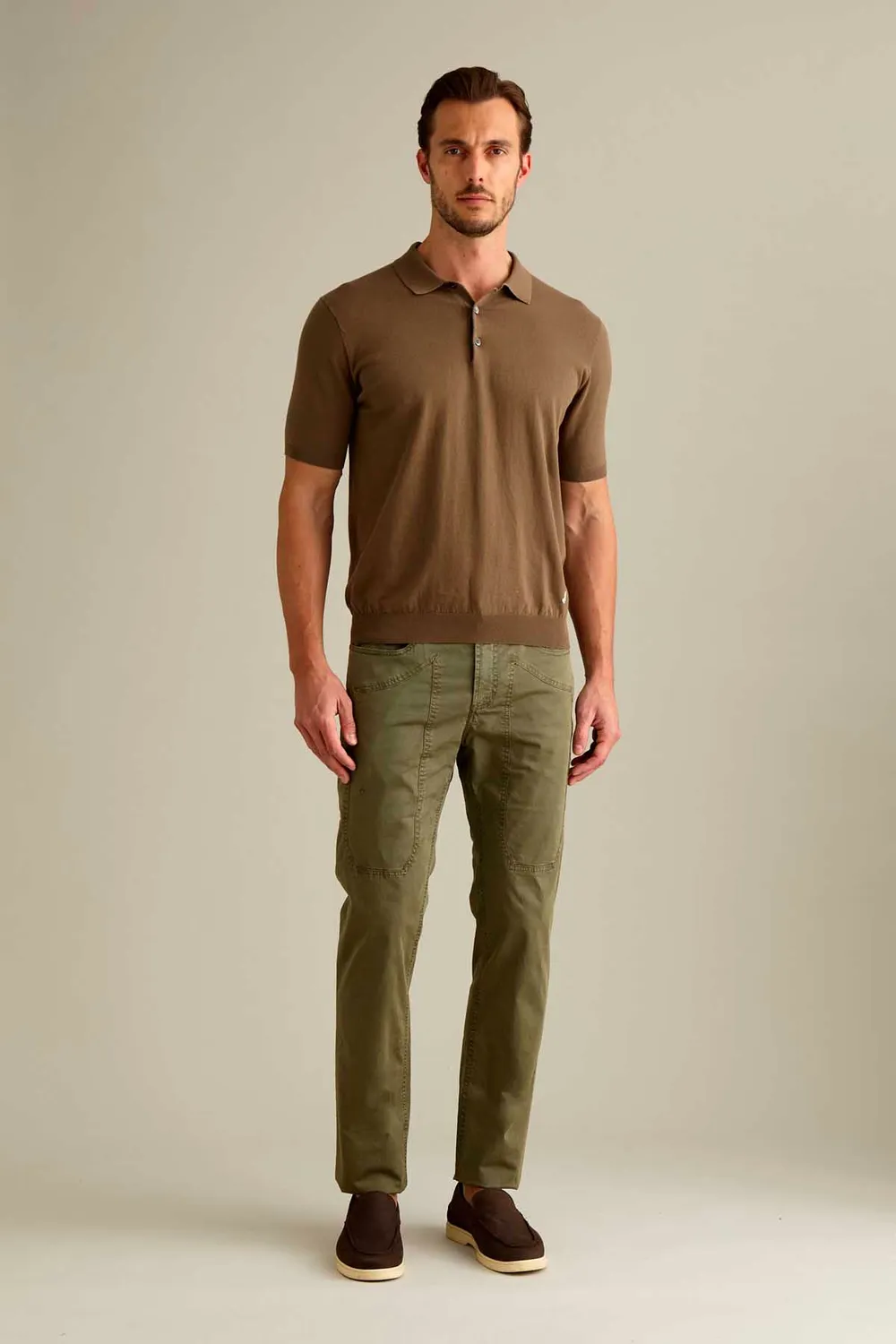 Jeckerson John Hose Slim Fit militärgrün Herren