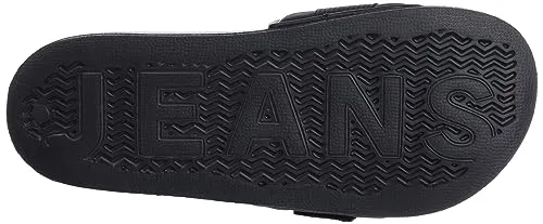 Tommy Jeans Herren Badeschuhe mit Logo Schwarz 40 EU