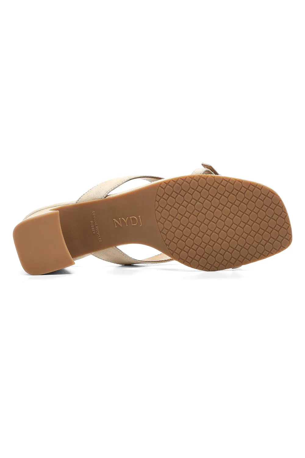 NYDJ Glam Blockabsatz Sandalen Weit Sand