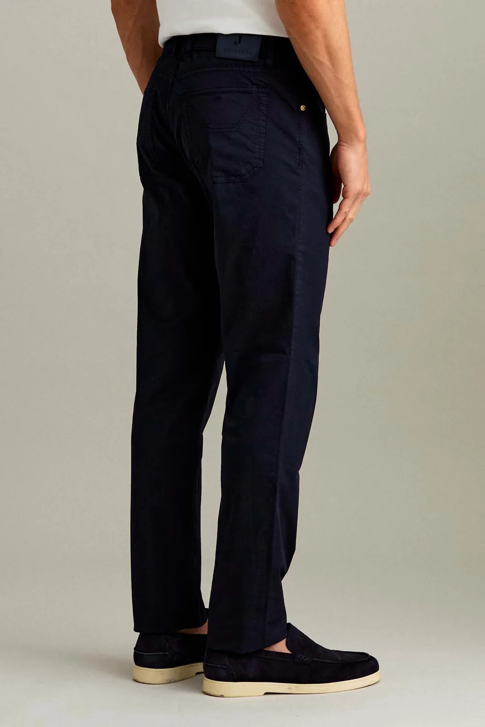 Jeckerson Jordan Slim Fit Herrenhose Dunkelblau Gabardine