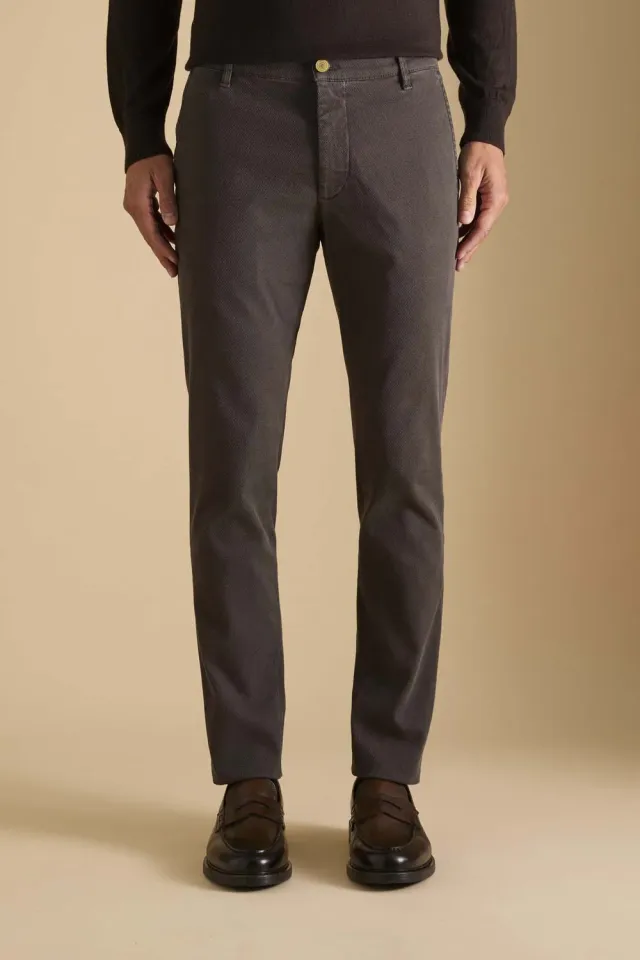 Jeckerson Jack Chino Slim Fit dunkelbraun Stretch