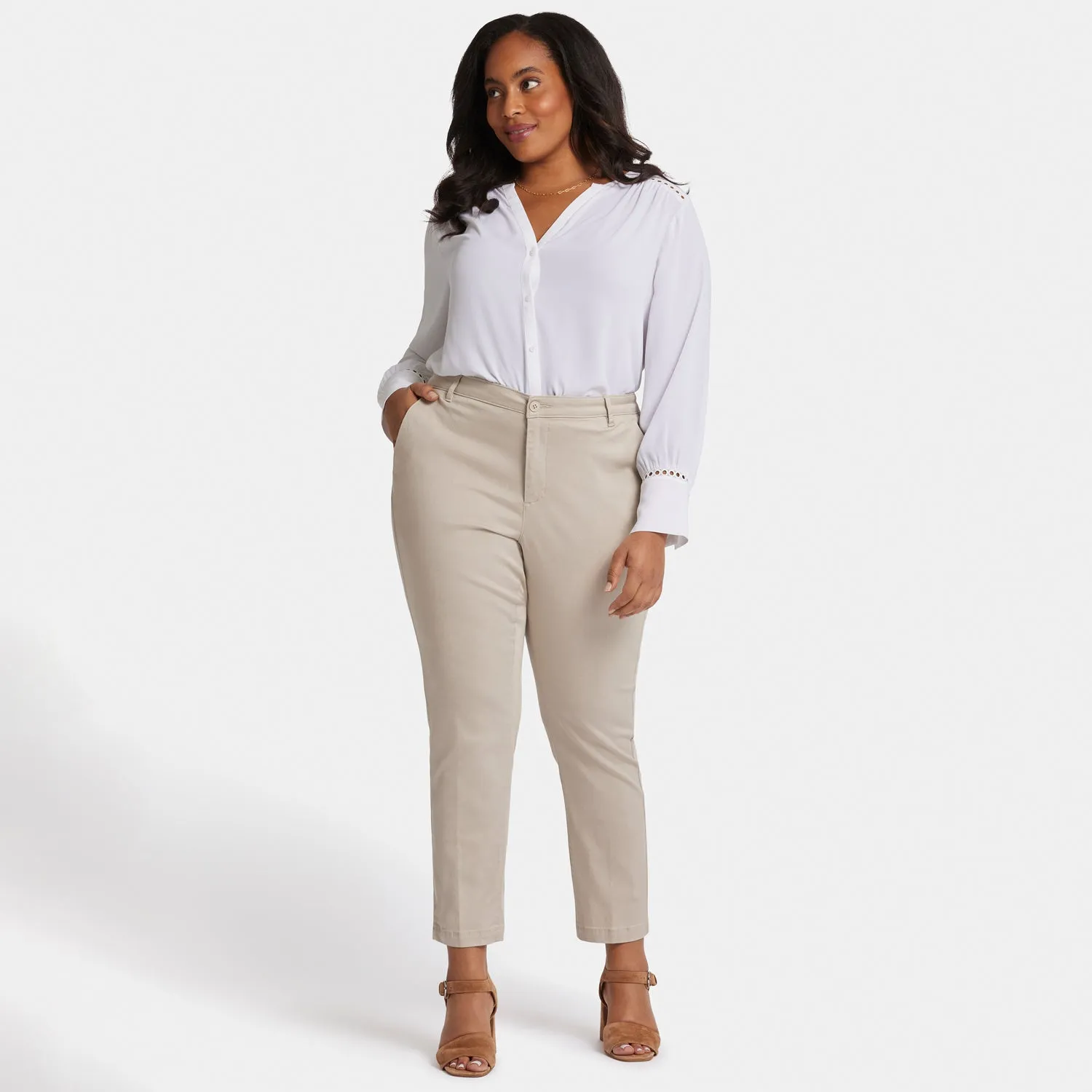 NYDJ Sadie Slim Hose Feather Plus Stretch-Twill
