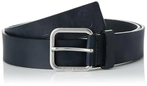 Tommy Jeans Gürtel Herren schwarz Lederoptik