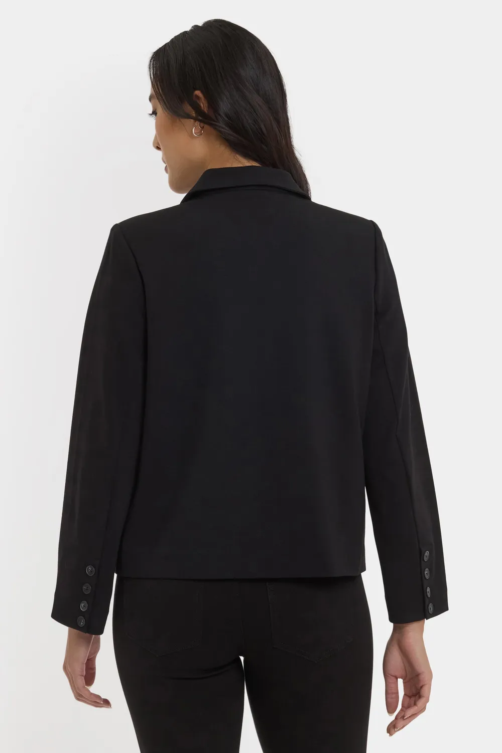 NYDJ Meredith Jacke Ponte Schwarz