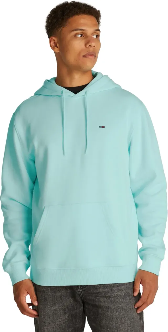 Tommy Jeans TJM Reg S Flag Hoodie Grün 3XL mit Kapuze