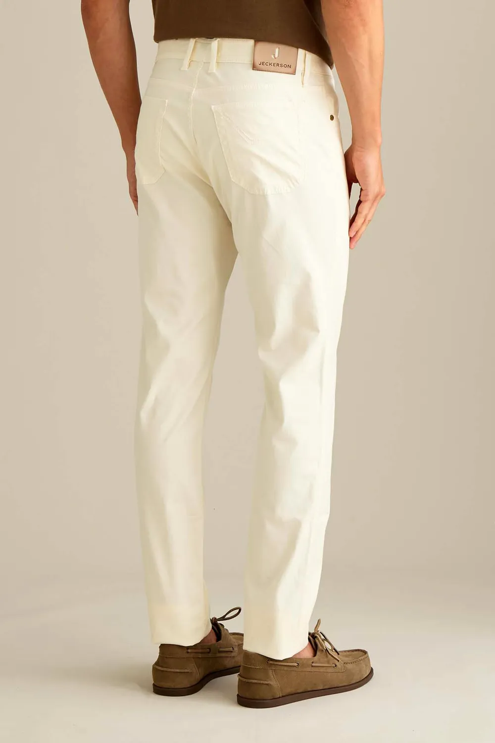Jeckerson Jordan Chino Slim schneeweiß Baumwolle
