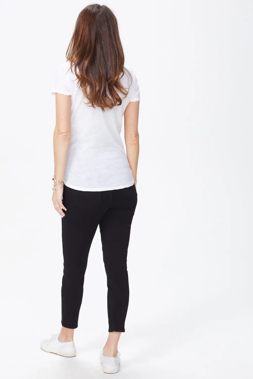 NYDJ Ami Skinny Umstandsjeans Schwarz Black