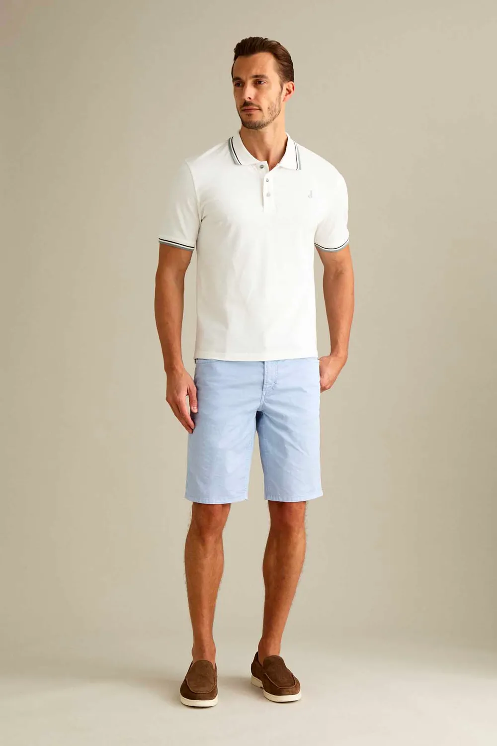 Jeckerson Jo Bermuda Herren hellblau Slim Fit