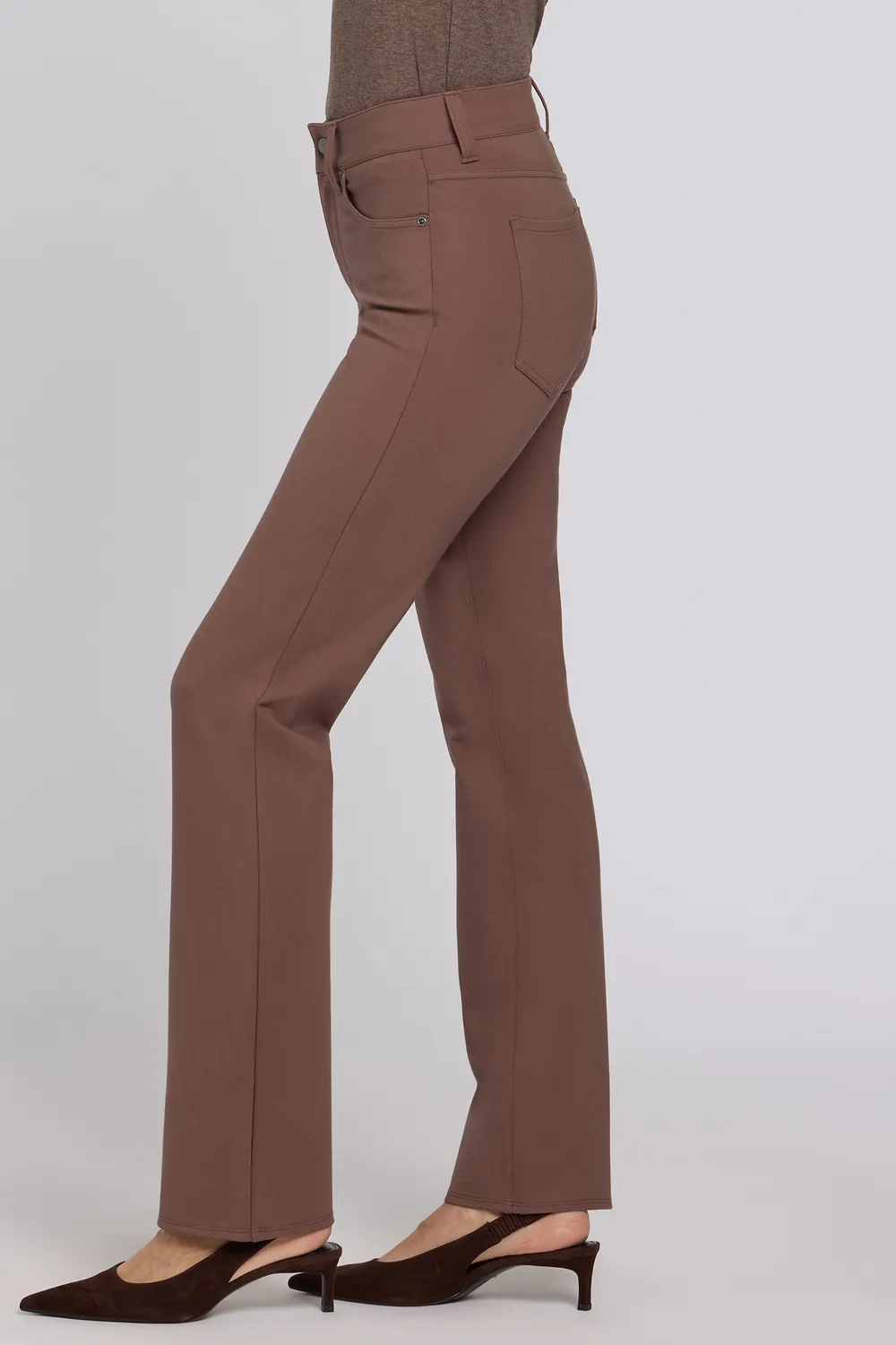 NYDJ Marilyn Straight Hose Deep Taupe Stretch