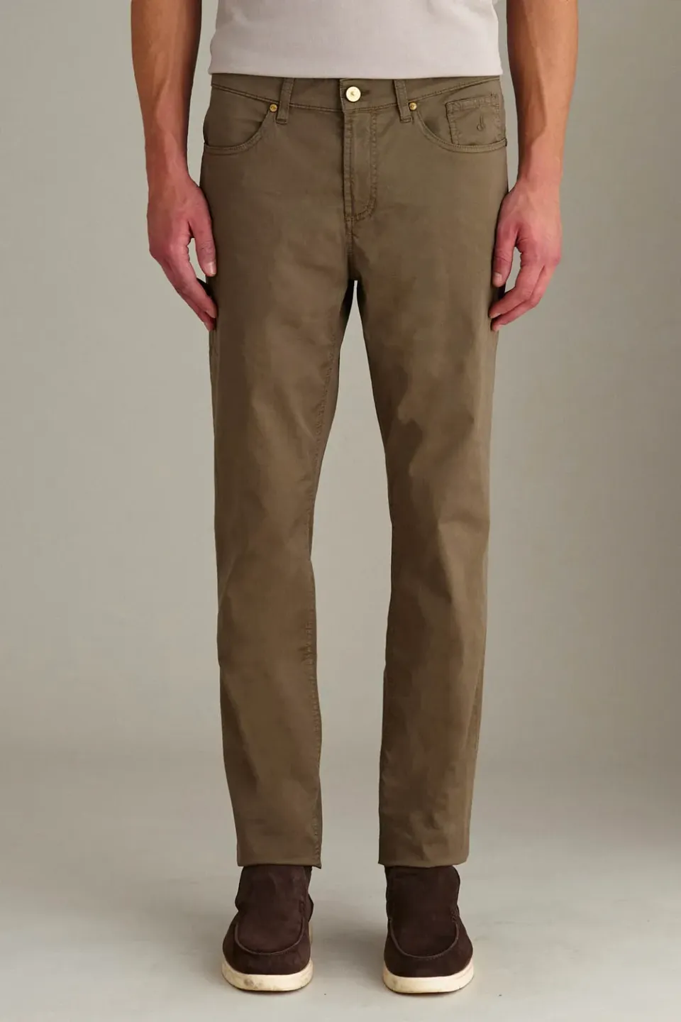Jeckerson Jordan Slim Fit Herrenhose mittelbraun elastisch