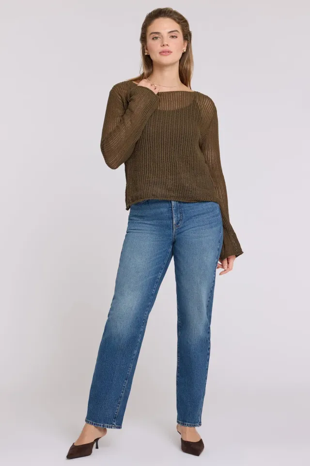 NYDJ Kasey Stovepipe Petite Jeans Aster High-Waist
