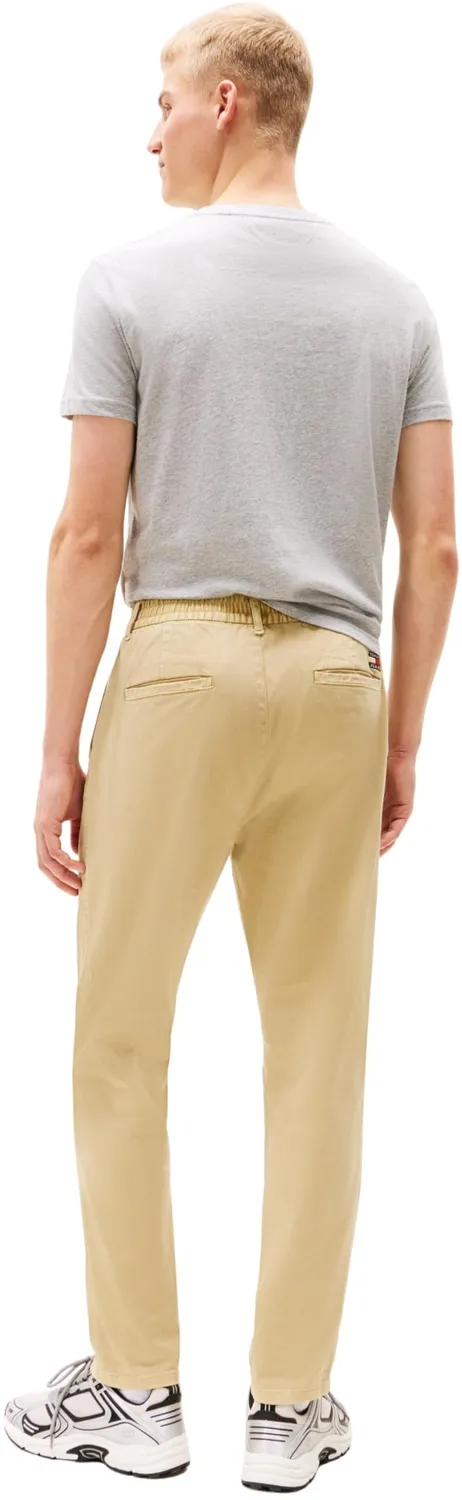 Tommy Jeans Isaac Twill Stoffhose Herren beige L Wide Leg