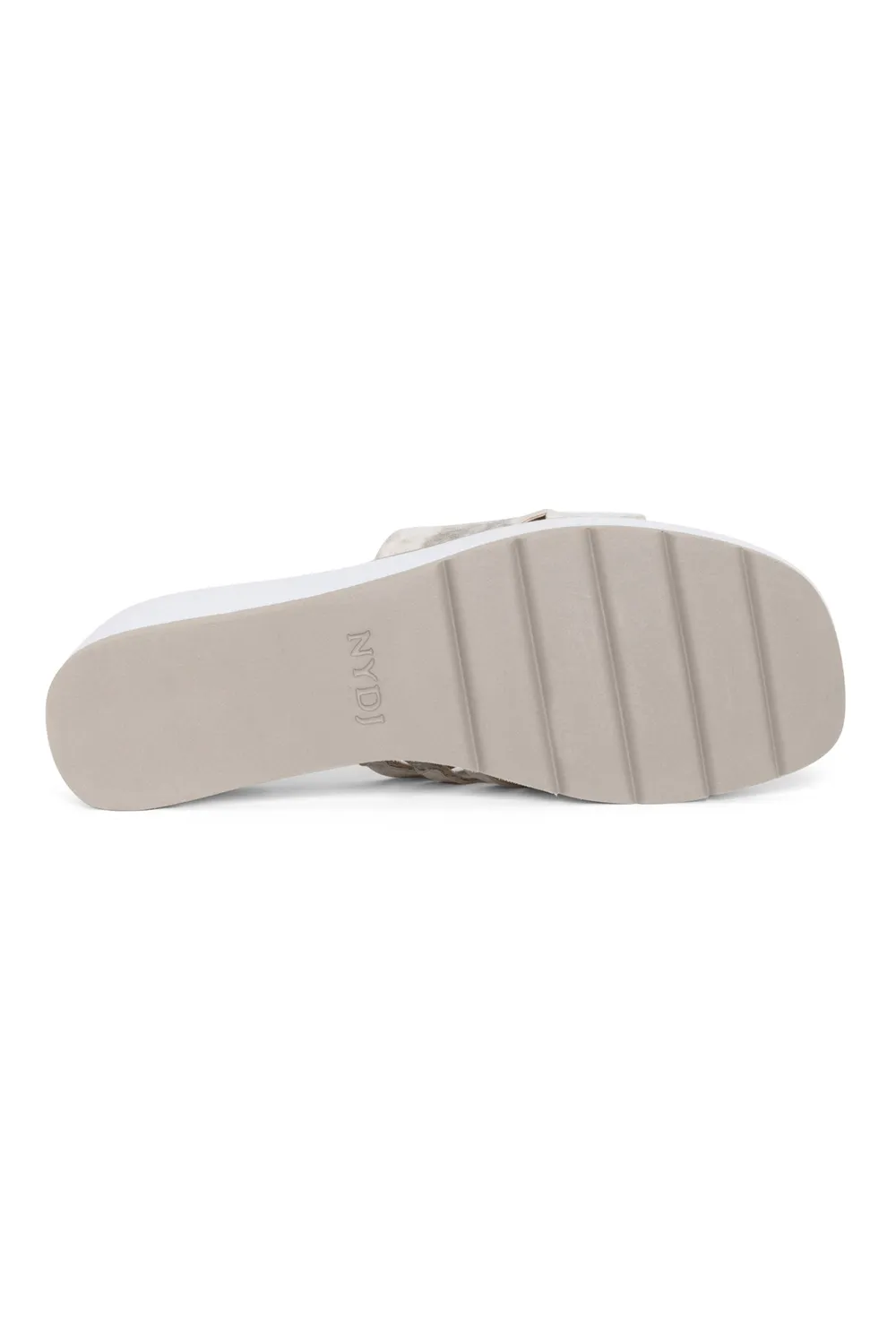 NYDJ Reesie Wedge Sandalen Pewter Metallic