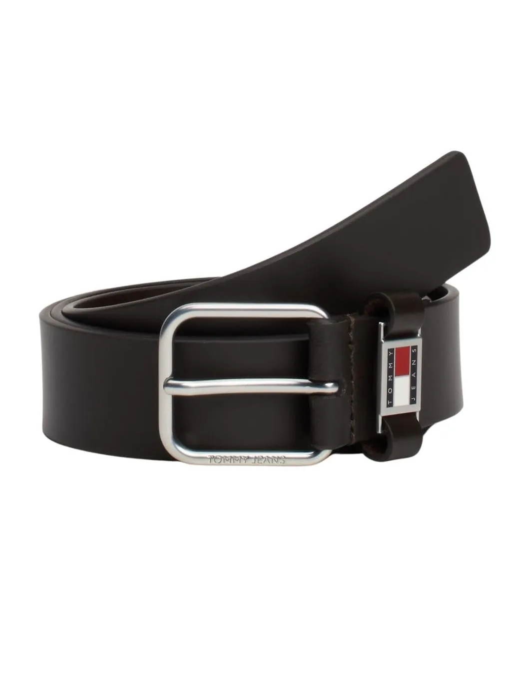 Tommy Jeans Scanton 3,5 cm Herren Gürtel Leder Schwarz