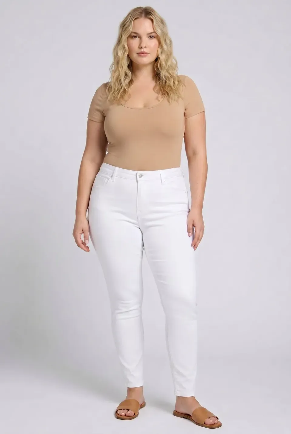 NYDJ Ami Skinny Plus Size Jeans Optic White