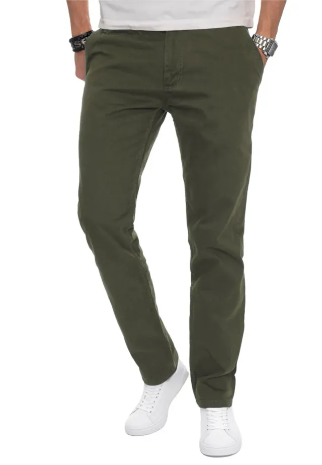 Alessandro Salvarini AS-016 Chino Herren schwarz Regular Fit