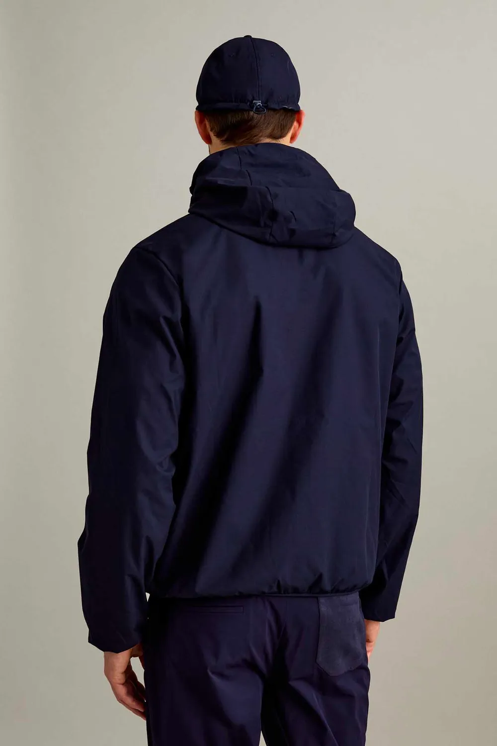 Jeckerson J18 Windjacke dunkelblau leicht mit Kapuze