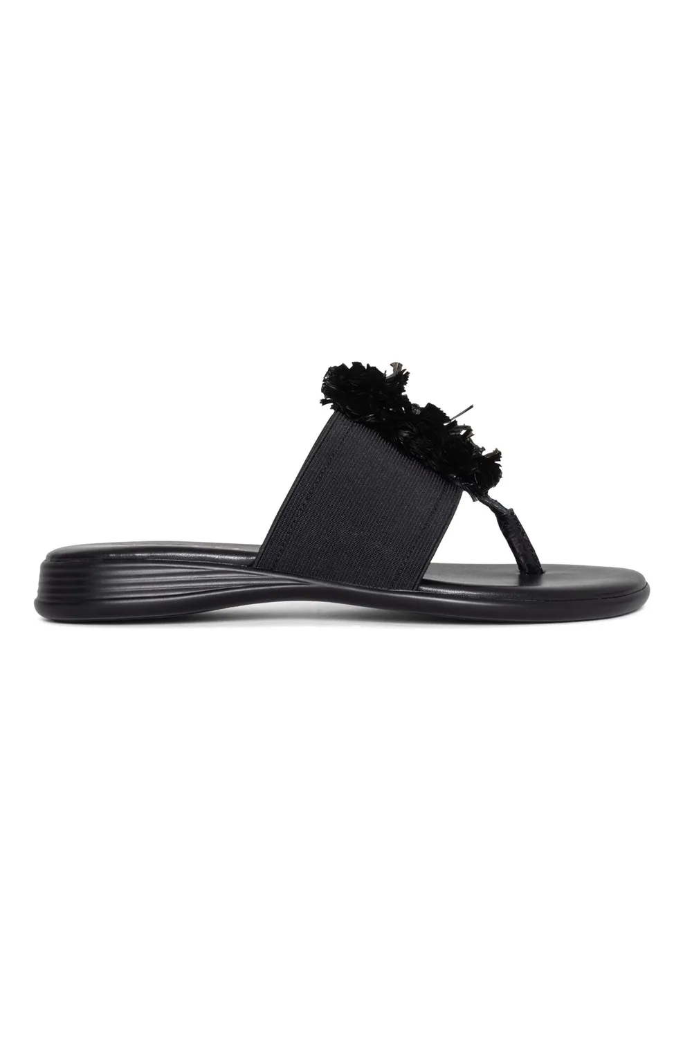 NYDJ Asira Sandalen Schwarz Keilabsatz